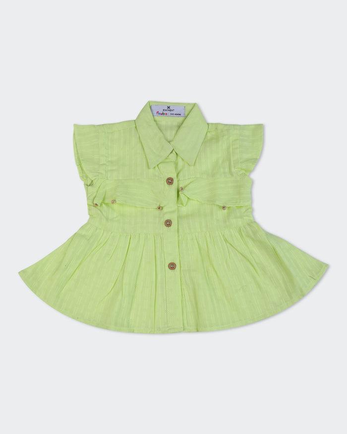 Newborn Girls Embroidered Cambric Co-Ord Set