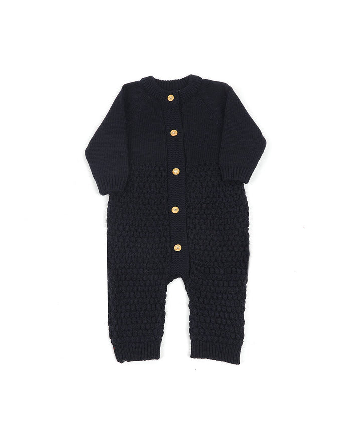 Eminent Newborn Girls Full Sleeves Romper - Navy Blue, Newborn Girls Rompers, Eminent, Chase Value