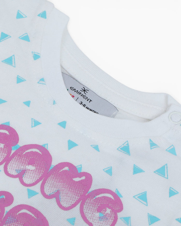 Newborn Girls' Half Sleeves Suit