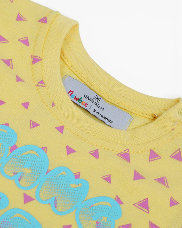 Newborn Girls' Half Sleeves Suit