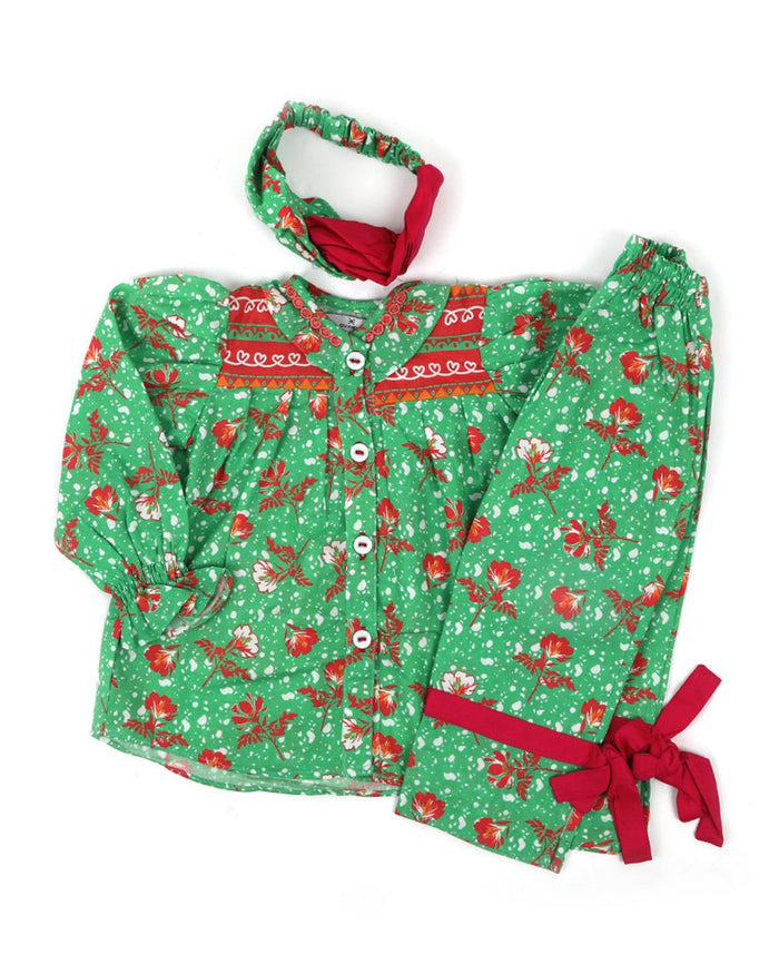 Eminent Newborn Girls Shalwar Suit - Green, Newborn Girls Shalwar Suits, Eminent, Chase Value