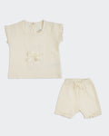 Newborn Girls Textured Co-ord Set