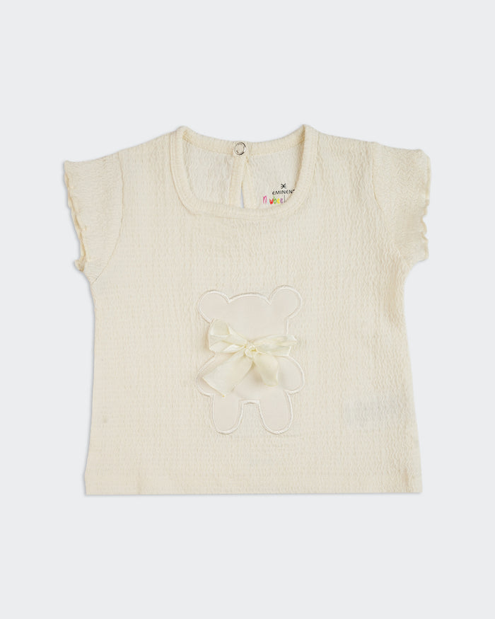 Newborn Girls Textured Co-ord Set