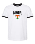 Niger Arched Crest Soccer Ringer Tee — NYC Factory