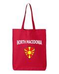 North Macedonia Soccer Tote Bag — Arched National Crest | NYC Factory
