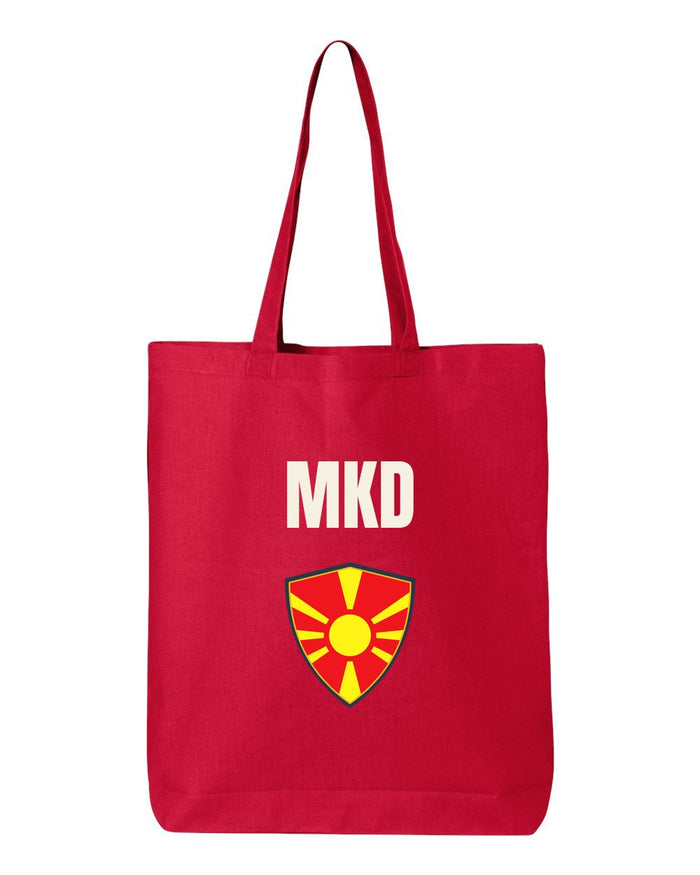 North Macedonia Soccer Tote Bag — National Crest Badge | NYC Factory