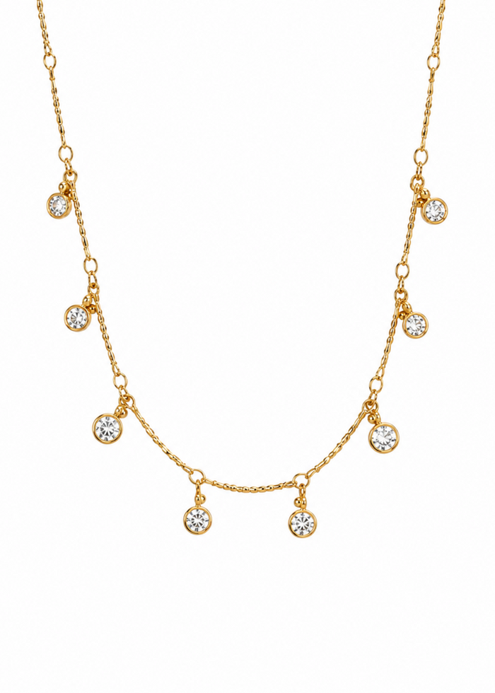 Nova Spark Necklace – Gold Plated Zircon Pendant Necklace for Women – Pabeena