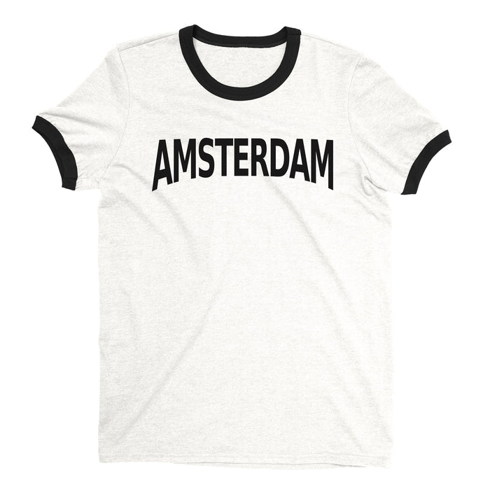 Amsterdam Ringer Tee — White