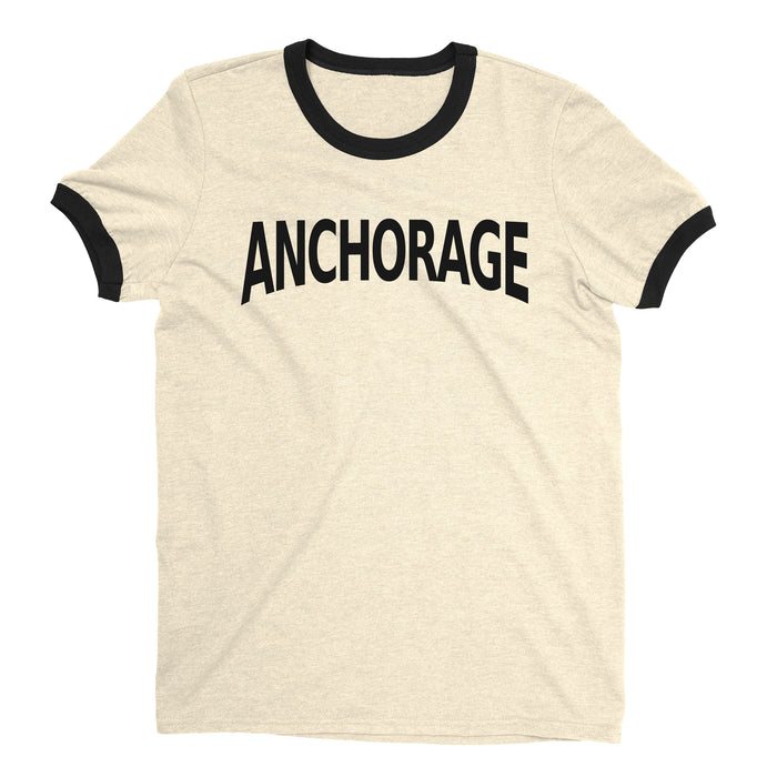 Anchorage Ringer Tee — Natural