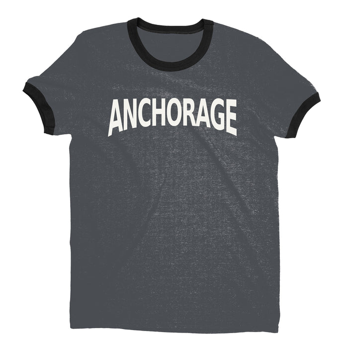Anchorage Ringer Tee — Dark Heather