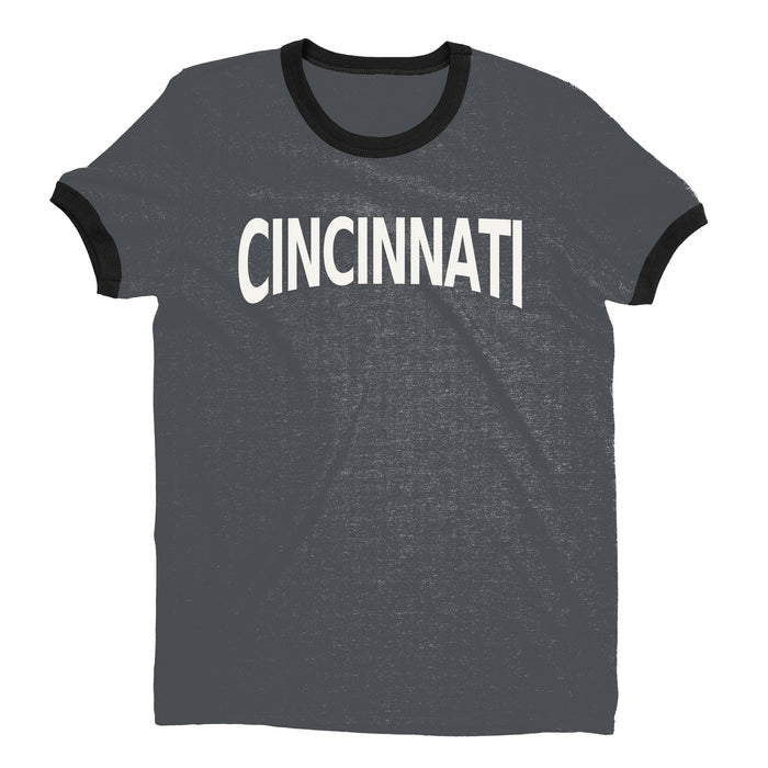 Cincinnati Ringer Tee — Dark Heather