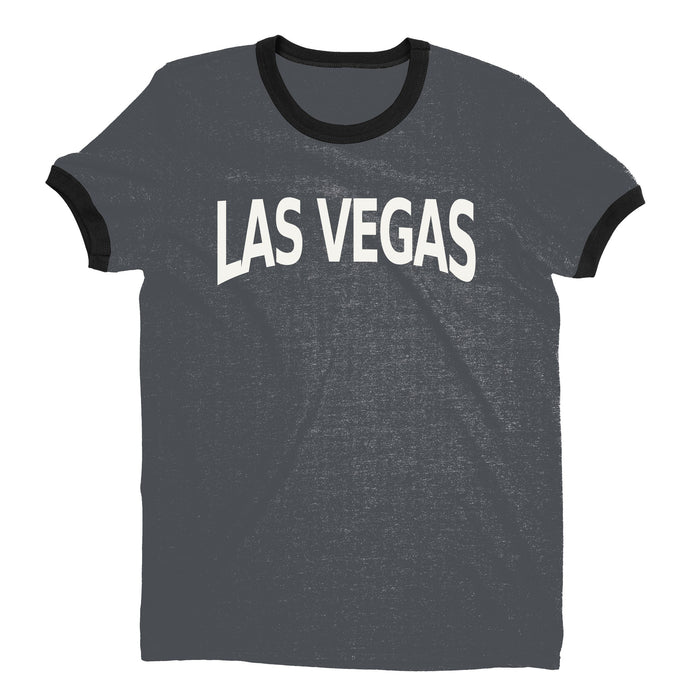 Las Vegas Ringer Tee — Dark Heather
