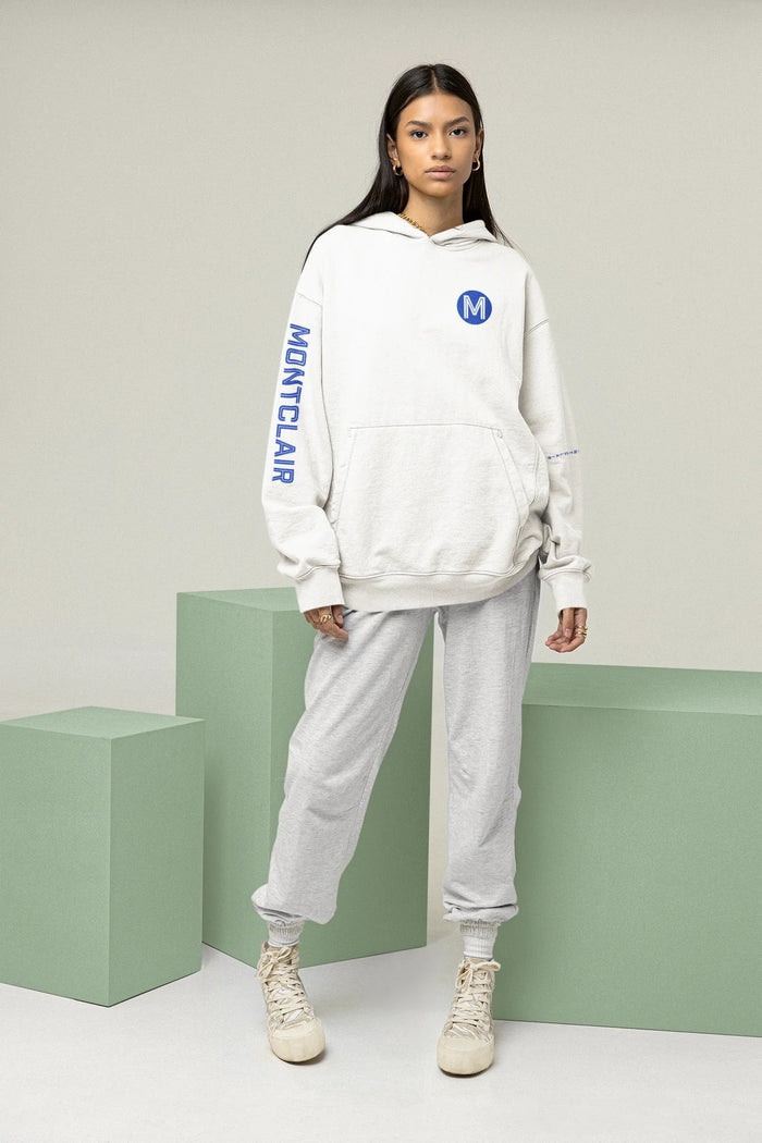 The Montclair Hoodie: White & Ash Options