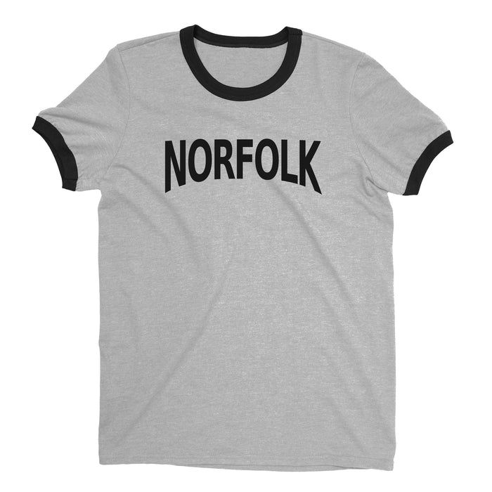 Norfolk Ringer Tee — Heather Gray