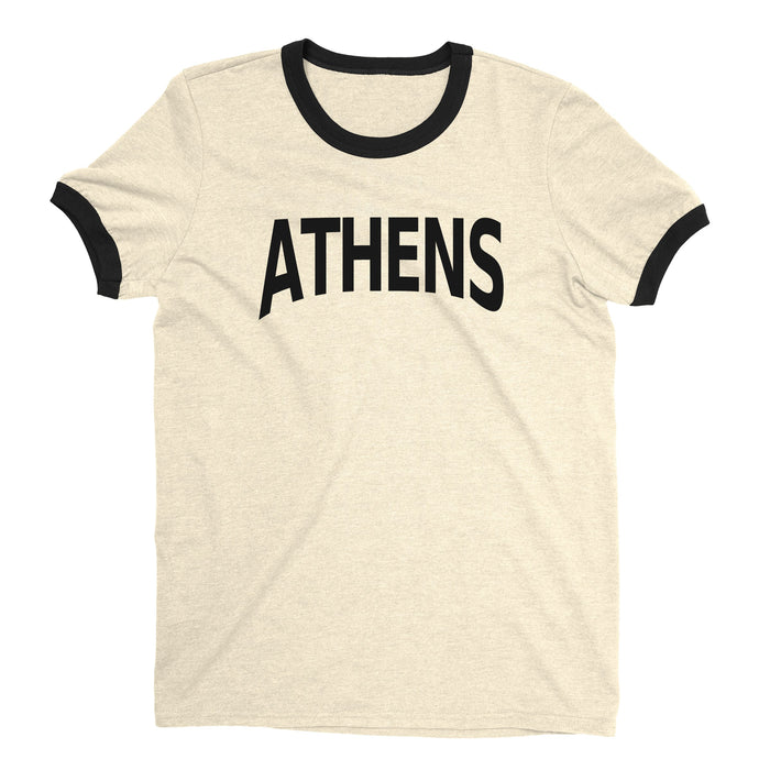 Athens Ringer Tee — Natural