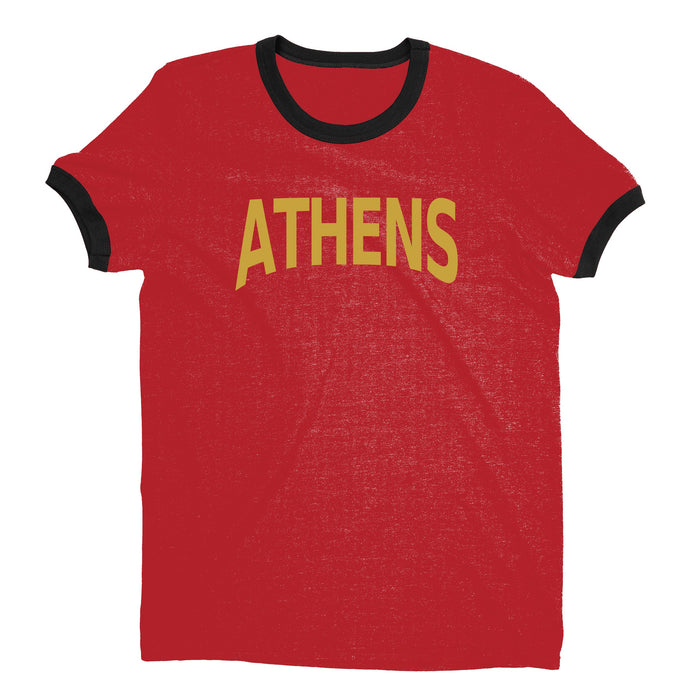 Athens Ringer Tee — Red