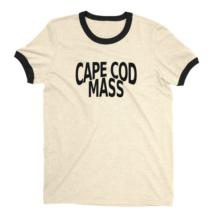 Cape Cod Ringer Tee Retro Style Men's T-Shirt - NYC Factory - Natural