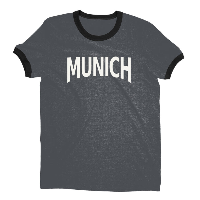 Munich Ringer Tee — Dark Heather