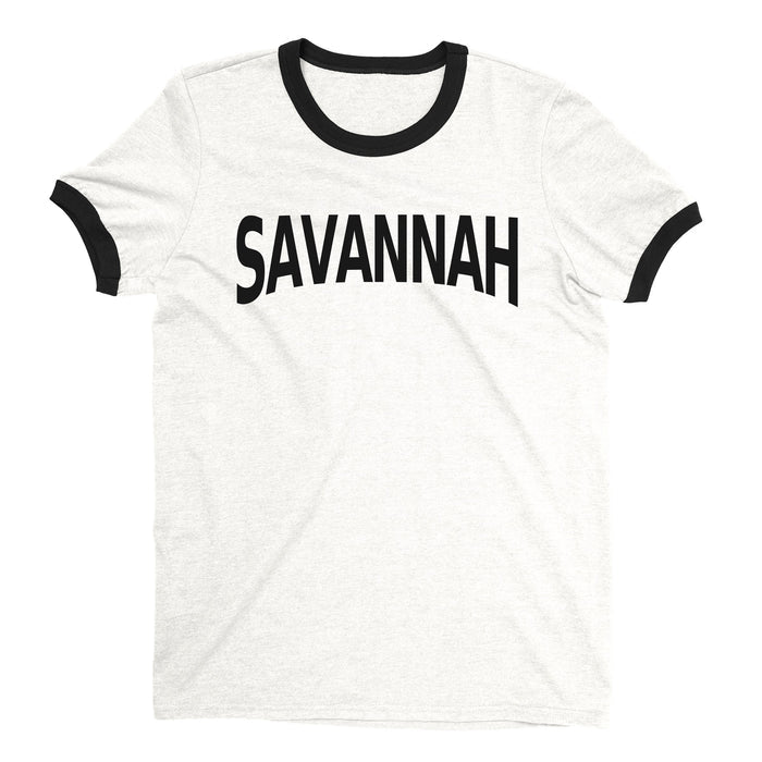 Savannah Ringer Tee — White