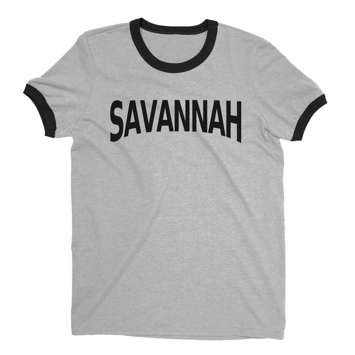 Savannah Ringer Tee — Heather Gray