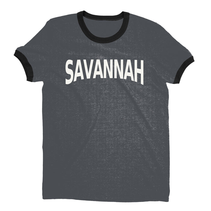 Savannah Ringer Tee — Dark Heather