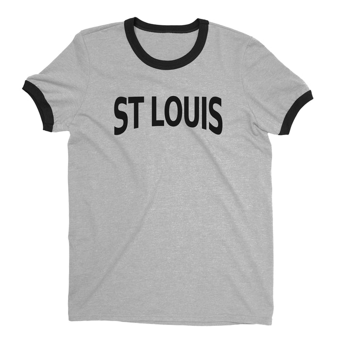 St Louis Ringer Tee — Heather Gray