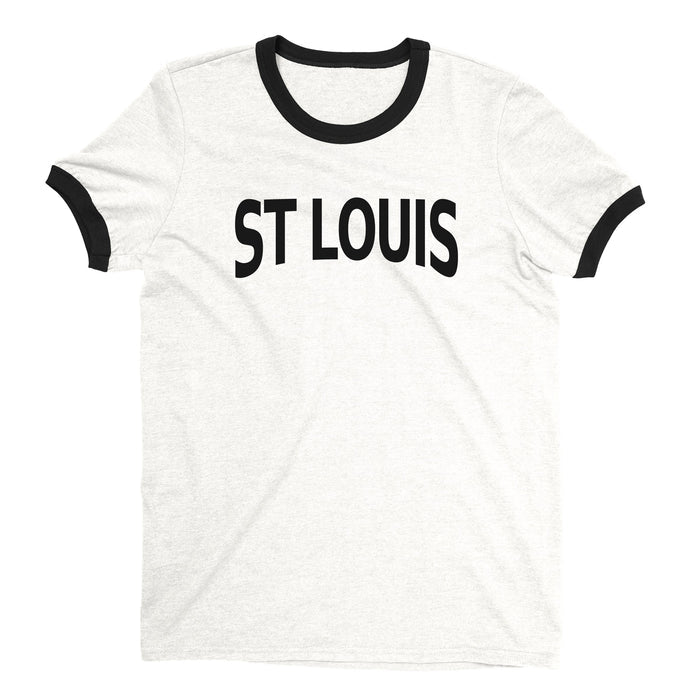 St Louis Ringer Tee — White
