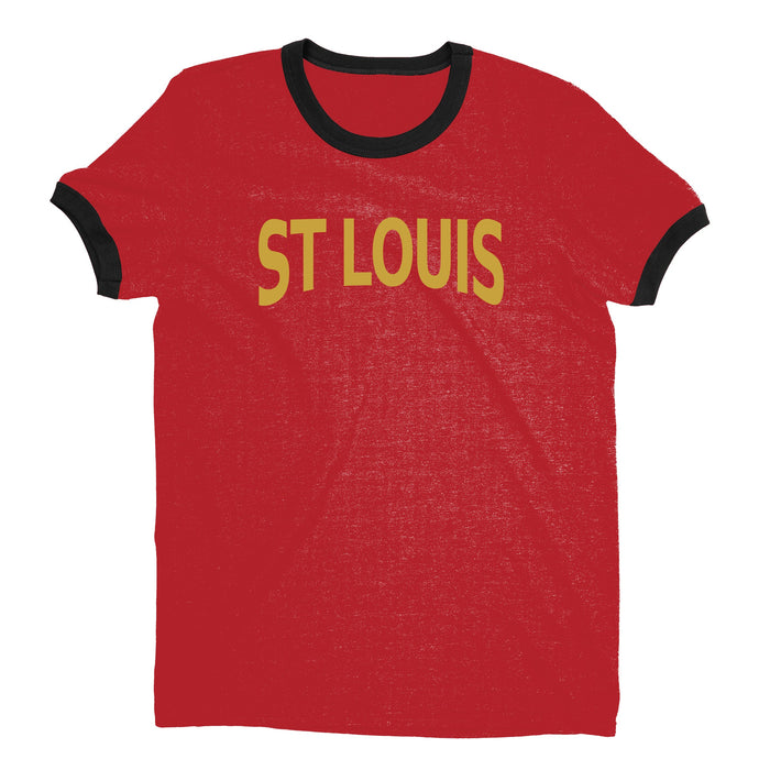 St Louis Ringer Tee — Red
