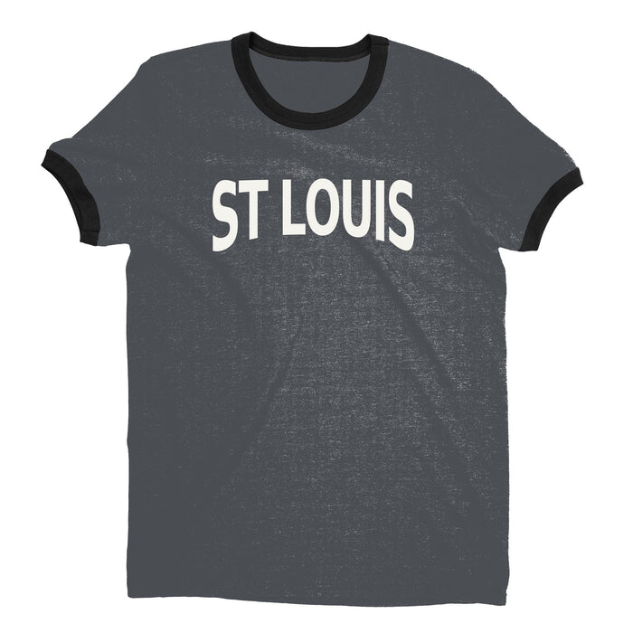 St Louis Ringer Tee — Dark Heather