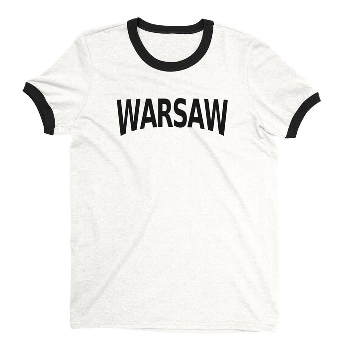 Warsaw Ringer Tee — White