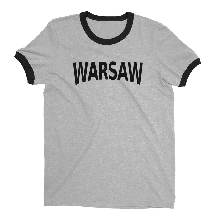 Warsaw Ringer Tee — Heather Gray