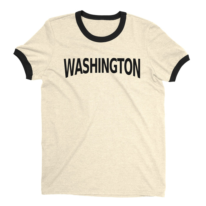 Washington DC Ringer Tee — Natural