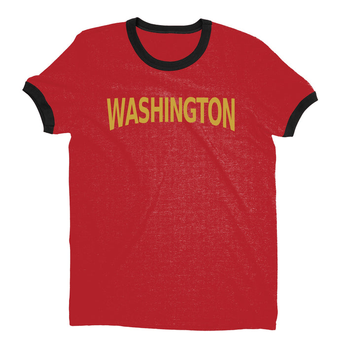 Washington DC Ringer Tee — Red