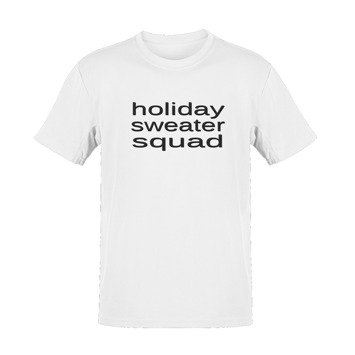 Unisex Holiday Sweater Squad Soft Cotton Tee - NYC Factory