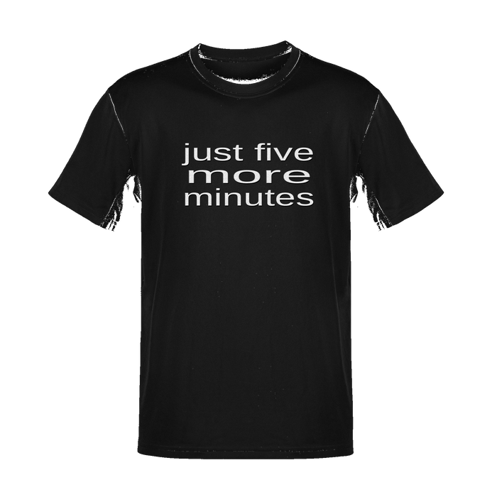 Unisex Just Five More Minutes Soft Cotton Tee - NYC Factory