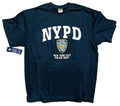 NYPD Short Sleeve with NYPD Logo and Shield Print T-Shirt Navy
