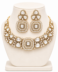Opulent Glow Moissanite Choker Set – Bridal Necklace Set for Women – Pabeena