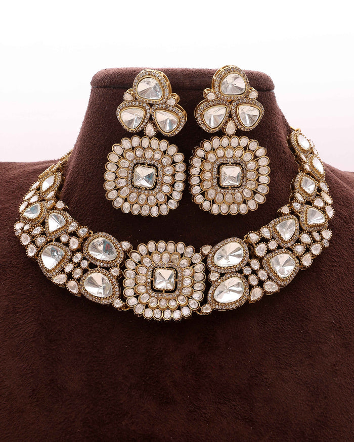 Opulent Glow Moissanite Choker Set