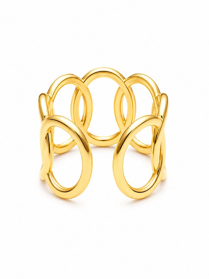Oval Link Ring – view 5 – Pabeena
