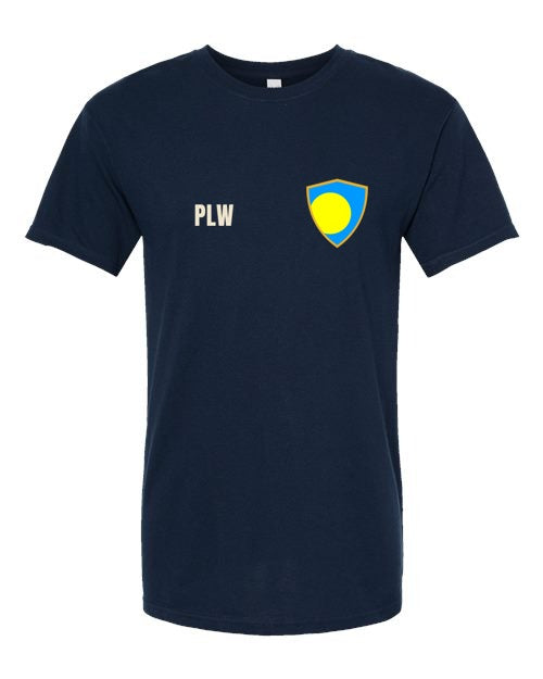 Palau Soccer Tee — Retro National Crest | NYC Factory