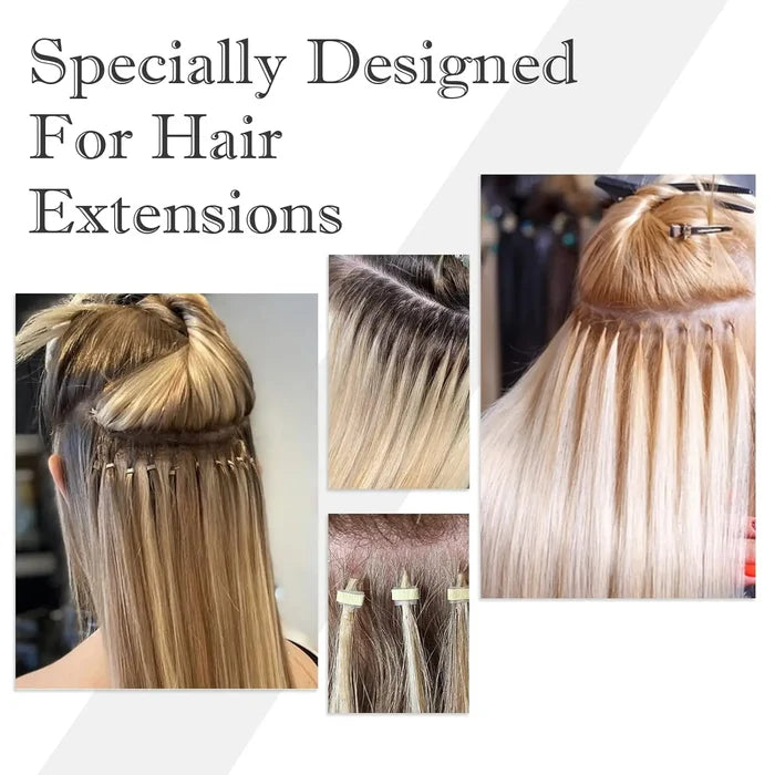 Professional Hair Extension Kit with Beads,Pliers, Pulling Hook, Threads, Needle - Metal Tools for All Hair Types