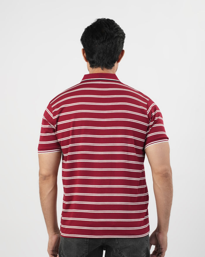 Regular Solid Yarn-Dyed Polo T-Shirt