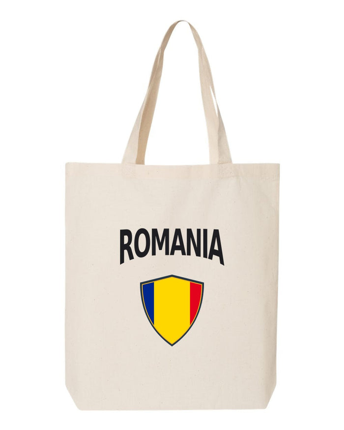 Romania Soccer Tote Bag — Arched National Crest | NYC Factory