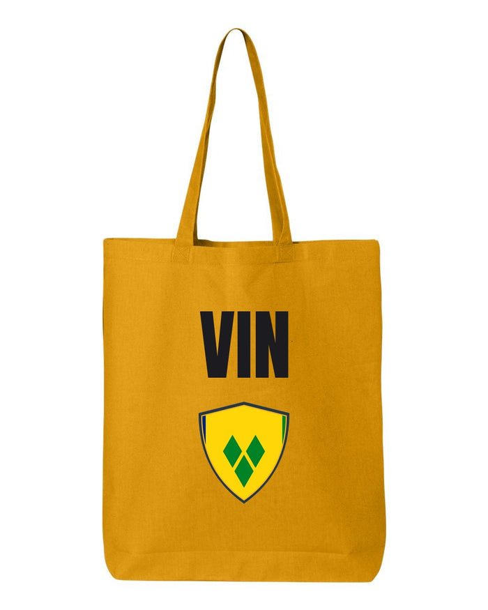 Saint Vincent And The Grenadines Soccer Tote Bag — National Crest Badge | NYC Factory