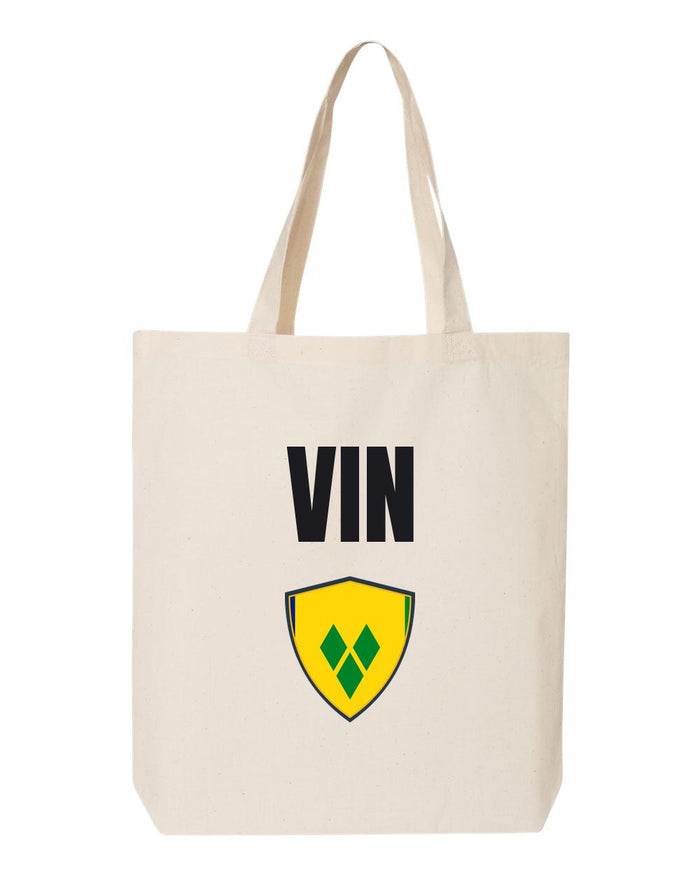 Saint Vincent And The Grenadines Soccer Tote Bag — National Crest Badge | NYC Factory