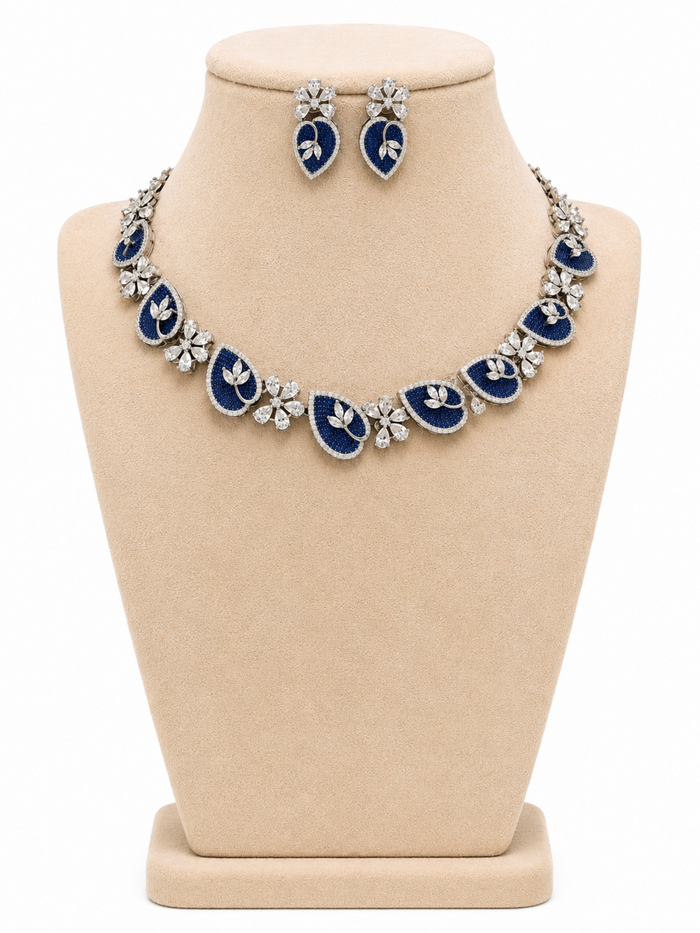 Sapphire Glitz AD Bloom Set - Pabeena