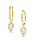 Seraphina Glow Drop Earrings – Gold Plated Zircon Danglers – Pabeena