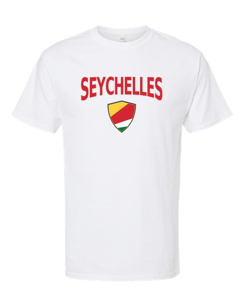 Seychelles Arched Crest Soccer Tee — NYC Factory