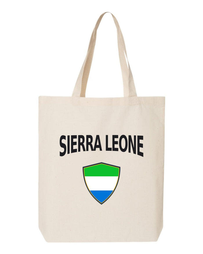 Sierra Leone Soccer Tote Bag — Arched National Crest | NYC Factory