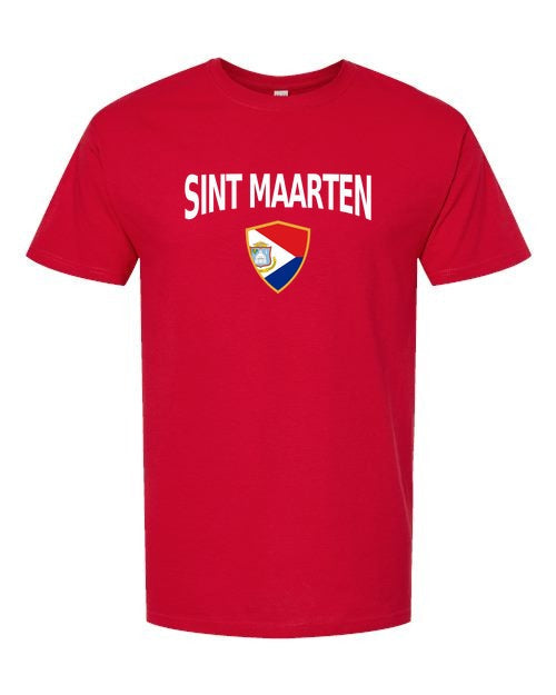 Sint Maarten Arched Crest Soccer Tee — NYC Factory